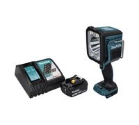 Makita DML 812 RF1 Lampe de chantier sans fil avec LED 18 V 1250 lm + 1x Batterie 3,0 Ah + Chargeur