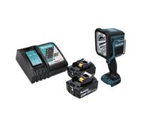 Makita DML 812 RT Lampe torche à LED 18 V 1250 lm + 2x batterie 5,0 Ah + chargeur