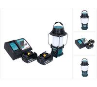 Makita DMR 055 RM Radio sans fil 18 V FM avec lanterne 360 Lampe de poche + 2x batterie 4,0 Ah + chargeur