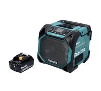 Makita DMR 203 G1 Haut-parleur Bluetooth 12V 18V IP64 + 1x Batterie 6,0Ah - sans chargeur
