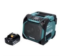 Makita DMR 203 T1Haut-parleur sans fil Bluetooth 12 V 18 V IP64 + 1x Batterie 5,0 Ah - sans chargeur