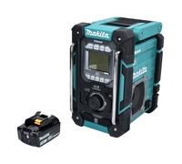 Makita DMR 301 F1 Radio de chantier sans fil 12 V maxi - 18 V DAB / DAB+ / Bluetooth + 1x batterie 3,0 Ah - sans chargeur