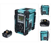 Makita DMR 301 F1 Radio de chantier sans fil 12 V maxi - 18 V DAB / DAB+ / Bluetooth + 1x batterie 3,0 Ah - sans chargeur