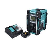 Makita DMR 301 RA1 Radio de chantier sans fil 12 V maxi - 18 V DAB / DAB+ / Bluetooth + 1x batterie 2,0 Ah + chargeur