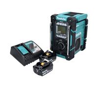 Makita DMR 301 RF Radio de chantier sans fil 12 V maxi - 18 V DAB / DAB+ / Bluetooth + 2x batterie 3,0 Ah + chargeur