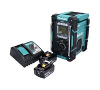 Makita DMR 301 RG radio de chantier rechargeable 12 V max - 18 V DAB / DAB+ / Bluetooth + 2x batterie rechargeable 6.0 Ah + chargeur