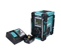 Makita DMR 301 RG1 Radio de chantier sans fil 12 V maxi - 18 V DAB / DAB+ / Bluetooth + 1x batterie 6,0 Ah + chargeur