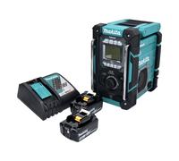 Makita DMR 301 RT Radio de chantier sans fil 12 V maxi - 18 V DAB / DAB+ / Bluetooth + 2x batterie 5,0 Ah + chargeur