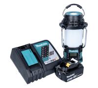Makita DMR056RT1 Radio de chantier sans fil FM/DAB+ IP65 360° 18V avec lanterne + 1x Batterie 5,0Ah + Chargeur