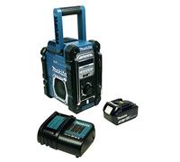 Makita DMR112+BL1830B+DC18RC Radio de chantier avec DAB + et Bluetooth + batterie 3 Ah et chargeur