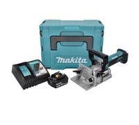 Makita DPJ 180 RT1J Machine à rainurer sans fil 18 V 100 mm + 1x Batterie 5,0 Ah + Chargeur + Makpac