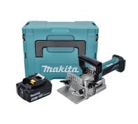Makita DPJ 180 T1J Machine à rainurer sans fil 18 V 100 mm + 1x Batterie 5,0 Ah + Makpac - sans chargeur