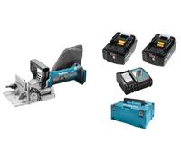 Makita DPJ180RMJ Lamelleuse Sans-fil 18V Li-ion - Kit Complet (2x Batterie 4,0 Ah) Dans MAKPAC