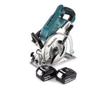 Makita DRS 780 F Scie circulaire sans fil 36V ( 2x18V ) 185 mm Brushless + 2x Batteries 3,0Ah - sans chargeur