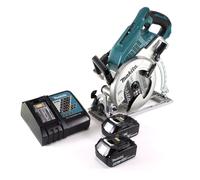 Makita DRS 780 RG Scie circulaire sans fil 36V ( 2x18V ) 185 mm Brushless + 2x Batteries 6,0Ah + Chargeur