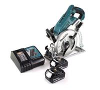 Makita DRS 780 RT Scie circulaire sans fil 36V ( 2x18V ) 185 mm Brushless + 2x Batteries 5,0Ah + Chargeur