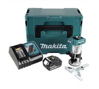 Makita DRT 50 RG1J Fraiseuse multifonction sans fil 18V + 1x Batterie 6,0 Ah + Chargeur + Coffret Makpac 3