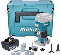 Makita DRT 52 M1J Affleureuse sans fil 18 V 6 mm Brushless + 1x batterie 4,0 Ah + Makpac - sans chargeur
