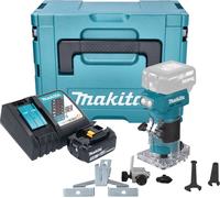 Makita DRT 52 RF1J Affleureuse sans fil 18 V 6 mm Brushless + 1x batterie 3,0 Ah + chargeur + Makpac