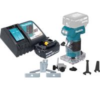 Makita DRT 52 RM1 Fraiseuse de bords sans fil 18 V 6 mm Brushless + 1x batterie 4,0 Ah + chargeur