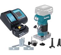 Makita DRT 52 SG1 Fraiseuse de bords sans fil 18 V 6 mm Brushless + 1x batterie 6,0 Ah + chargeur