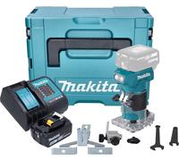 Makita DRT 52 ST1J Affleureuse sans fil 18 V 6 mm Brushless + 1x batterie 5,0 Ah + chargeur + Makpac