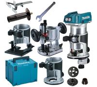 Makita Fraiseuse multifonction sans fil DRT50ZJX2 18.0 V – Quantité 1