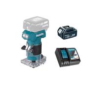 Makita DRT52RT1 Affleureuse 18V Ø 6mm LXT + 1 x 5.0Ah Batteries + chargeur