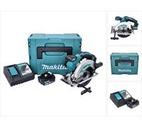 Makita DSS 610 RT1J Scie circulaire à main sans fil 18 V 165 mm + 1x Batterie BL 1850 B 5,0 Ah + Chargeur DC18RC + Coffret Makpac