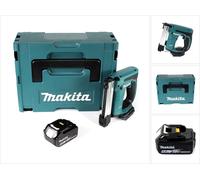 Makita DST 221 G1J 18 V Li-ion Agrafeuse sans fil + 1x Batterie Li-Ion BL1860 B 6,0 Ah + Coffret de transport - sans chargeur