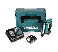 Makita DST 221 RM1J Agrafeuse sans fil 18 V Li-ion en Makpac + 1x BL 1840 B 4,0 Ah batterie Li-Ion + chargeur DC 18 RC