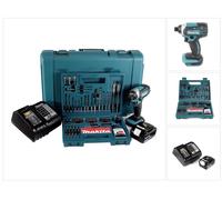 Makita DTD 152 SFK Clé à choc sans fil 18V 165Nm 1/4" + 1x batterie 3,0Ah + chargeur + 100 pcs. jeu de forets à embouts + coffret