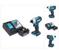 Makita DTD 157 RF1 Clé à choc sans fil 18 V 140 Nm 1/4'' Brushless + 1x batterie 3,0 Ah + chargeur