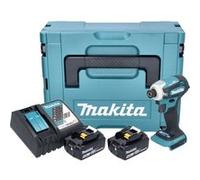 Makita DTD 172 RTJ visseuse à chocs sans fil 18 V 180 Nm 1/4'' sans balais + 2x batterie 5,0 Ah + chargeur + Makpac G