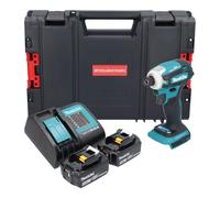 Makita DTD 172 SFJ-R Clé à choc sans fil 18 V 180 Nm 1/4'' Brushless + 2x batterie 3,0 Ah + chargeur + RHINO
