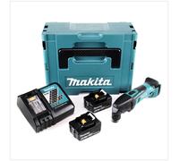 Makita DTM 50 RTJ 18V Li-Ion outil multifonctions sans fil en Makpac + 2x BL 1850 B batterie 5,0 Ah + 1x DC18RC chargeur de batterie
