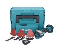 Makita DTM 52 ZJX4 Outil multifonctions sans fil 18 V Starlock Max Brushless + 35 pces accessoires + Makpac - sans batterie, sans chargeur