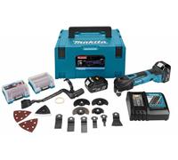 Makita DTM51RTJX3 Multi-outil Sans-fil - 18V Li-ion - 2 Batteries 5,0 Ah - MAKPAC 42 Accessoires - Serrage Rapide