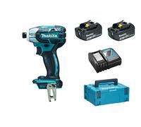 Makita DTS141RFJ Visseuse À Impulsions Hydraulique Sans-fil - 18V Li-ion - 2 Batteries 3,0 Ah - MAKPAC