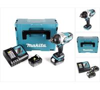 Makita DTW 1002 RFJ Clé à choc 1/2" 18V 1000Nm Brushless + 2x batterie 3,0Ah + chargeur + Makpac