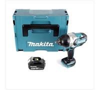 Makita DTW 1002 T1J 18 V Li-Ion Brushless Boulonneuse à chocs sans fil avec Boîtier Makpac + 1x Batterie BL 1850 5,0 Ah - sans Chargeur
