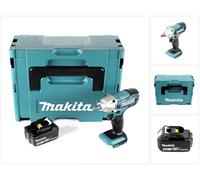 Makita DTW 190 M1J 18V Li-Ion Boulonneuse à chocs sans fil + Boîtier Makpac + 1x Batterie BL 1840 B 4,0 Ah avec voyeur LED - sans Chargeur