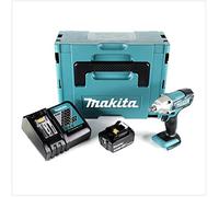 Makita DTW 190 RF1J 18V Li-Ion Boulonneuse à chocs sans fil avec boîtier Makpac + 1x Batterie BL 1830 3,0 Ah + Chargeur rapide DC 18 RC