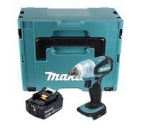 Makita DTW 251 F1J 18 V Boulonneuse à chocs sans fil 230 Nm + Coffret de transport Makpac + 1x Batterie BL 1830 N 3,0 Ah - sans Chargeur