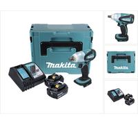 Makita DTW 251 RFJ 18V Boulonneuse à chocs sans fil 230 Nm + Coffret de transport Makpac + 2x Batteries BL 1830 3,0 Ah + Chargeur DC18RC
