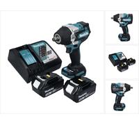 Makita DTW 700 RF Visseuse à chocs sans fil 18 V 700 Nm 1/2" XPT Brushless + 2x Batteries 3,0 Ah + Chargeur