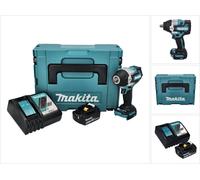 Makita DTW 700 RG1J Visseuse à chocs sans fil 18 V 700 Nm 1/2" XPT Brushless + 1x Batterie 6,0 Ah + Chargeur + Makpac