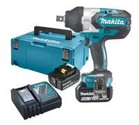 Makita Clé à choc DTW1001RTJ 18V Li‑Ion (2x 5,0Ah) 1050 Nm 3/4" Brushless MAKPAC