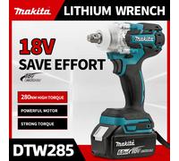 Makita DTW285 hocs électrique sans brosse sans fil 320N.M couple 1/2 'clé outils électriques compatibles sans batterie 18V Pas de batterie