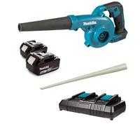 Makita DUB185 LXT 18V Li-ion Cordless Leaf Blower And Vacuum Set (2x 5.0Ah) - 288 Km/h - Accessoires Inclus